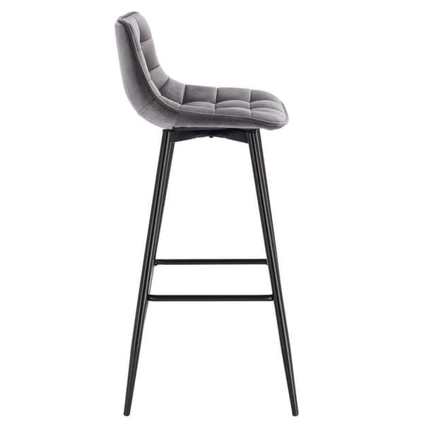 Rootz Velvet Barpall - Bänkpall - Kökspall - Bekväma sittplatser - Robust konstruktion - Mångsidig design - 43 cm x 35,5 cm x 87,5 cm