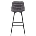 Miniatyrbild 6 av 8: Rootz Velvet Barpall - Bänkpall - Kökspall - Bekväma sittplatser - Robust konstruktion - Mångsidig design - 43 cm x 35,5 cm x 87,5 cm
