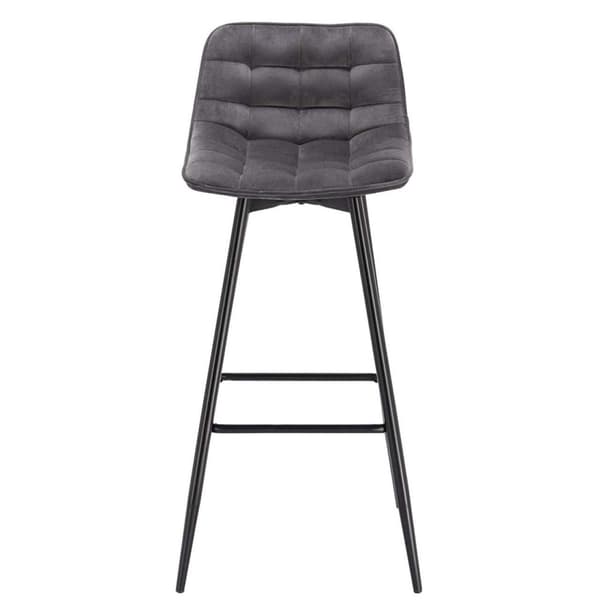 Rootz Velvet Barpall - Bänkpall - Kökspall - Bekväma sittplatser - Robust konstruktion - Mångsidig design - 43 cm x 35,5 cm x 87,5 cm