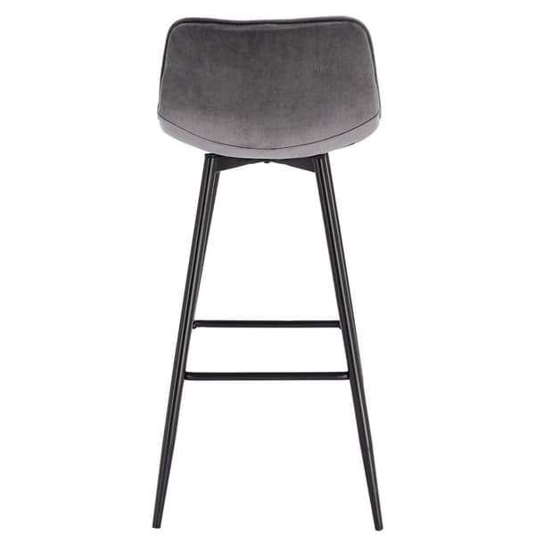 Rootz Velvet Barpall - Bänkpall - Kökspall - Bekväma sittplatser - Robust konstruktion - Mångsidig design - 43 cm x 35,5 cm x 87,5 cm