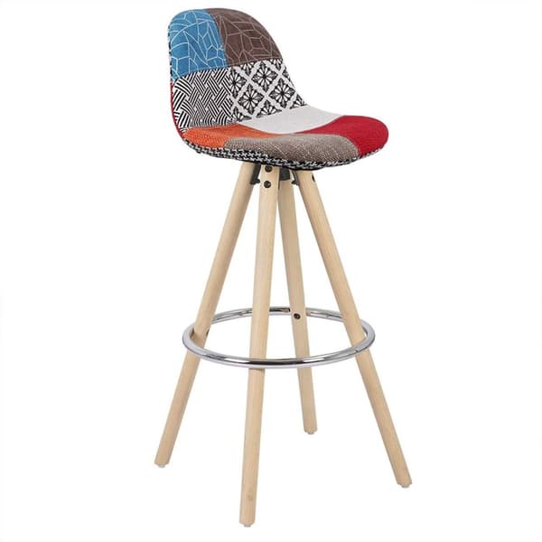 Rootz Highlights Barstol Model Joyce - Designerstol - Bordstol - Komfortable siddepladser, holdbar bygning, nem vedligeholdelse - Træ, linned, metal -