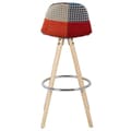 Miniatyrbillede 6 af 10: Rootz Highlights Barstol Model Joyce - Designerstol - Bordstol - Komfortable siddepladser, holdbar bygning, nem vedligeholdelse - Træ, linned, metal -