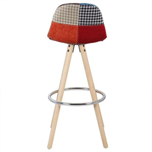 Rootz Highlights Barstol Model Joyce - Designerstol - Bordstol - Komfortable siddepladser, holdbar bygning, nem vedligeholdelse - Træ, linned, metal -