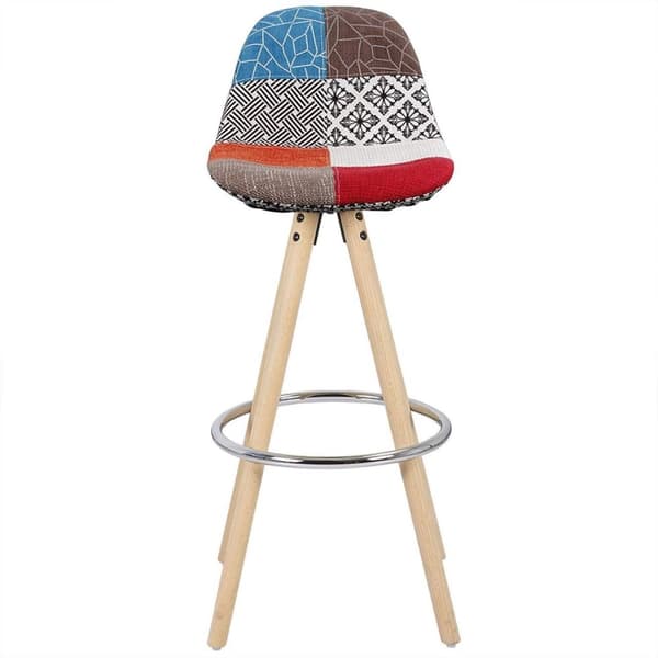 Rootz Highlights Barstol Model Joyce - Designerstol - Bordstol - Komfortable siddepladser, holdbar bygning, nem vedligeholdelse - Træ, linned, metal -