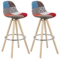 Miniatyrbillede 1 af 10: Rootz Highlights Barstol Model Joyce - Designerstol - Bordstol - Komfortable siddepladser, holdbar bygning, nem vedligeholdelse - Træ, linned, metal -