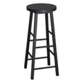 Miniatyrbillede 4 af 10: Rootz Industriel Barstol - Bordskammel - Metal- og træskammel - Robust konstruktion - Alsidig brug - Gulvbeskyttere - Sædehøjde 71 cm, Diameter 30 cm