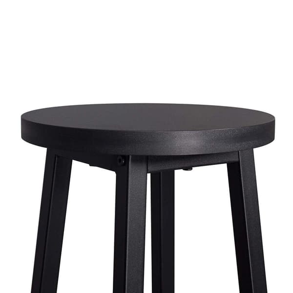 Rootz Industriel Barstol - Bordskammel - Metal- og træskammel - Robust konstruktion - Alsidig brug - Gulvbeskyttere - Sædehøjde 71 cm, Diameter 30 cm