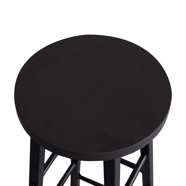 Rootz Industriel Barstol - Bordskammel - Metal- og træskammel - Robust konstruktion - Alsidig brug - Gulvbeskyttere - Sædehøjde 71 cm, Diameter 30 cm