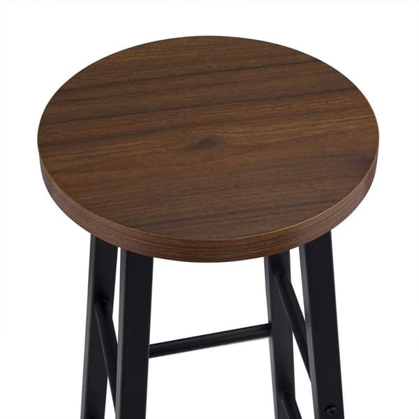 Rootz Industriel Barstol - Bordskammel - Kitchen Island Stol - Robust stålstel - Alsidigt og beskyttende design - Nem montering - 71 cm Sædehøjde x 30