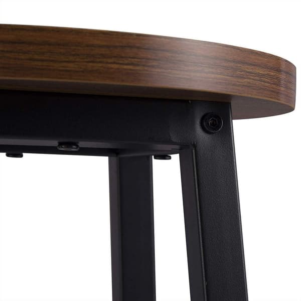 Rootz Industriel Barstol - Bordskammel - Kitchen Island Stol - Robust stålstel - Alsidigt og beskyttende design - Nem montering - 71 cm Sædehøjde x 30