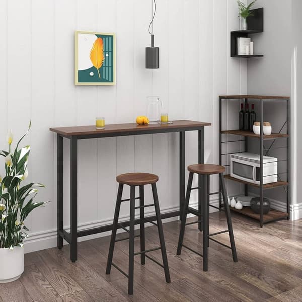 Rootz Industriel Barstol - Bordskammel - Kitchen Island Stol - Robust stålstel - Alsidigt og beskyttende design - Nem montering - 71 cm Sædehøjde x 30