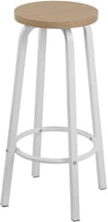 Miniatyrbillede 4 af 8: Rootz Barstol - Bordskammel - Industristol - Moderne minimalistisk design - Holdbar og ridsefast - Ergonomisk komfort - 30 cm x 72 cm