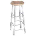 Miniatyrbillede 6 af 10: Rootz Industriel Barstol - Bordskammel - Metal- og træskammel - Robust, Alsidig, Beskyttende - 71 cm Sædehøjde x 30 cm Sædediameter