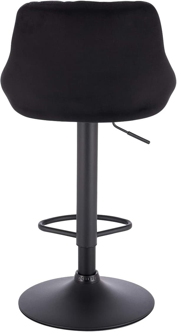 Rootz 2 baarijakkaran setti - Velvet-tasotuolit - Säädettävät ja kääntyvät jakkarat - Mukavat, vakaat, kestävät - 35cm x 38cm Istuin, Korkeus 60cm-82c