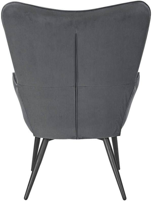 Rootz avkopplingsfåtölj med pall - Fåtölj, Accentstol - Ergonomisk design, högdensitetsskum, slitstark metallram - 44cm x 49cm x 99cm