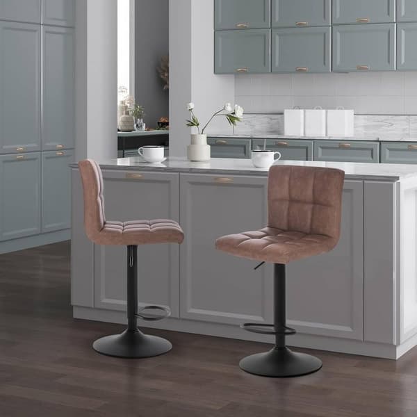 Rootz Barpall - Justerbar bänkstol - Svängbar barstol - Ergonomisk design - Hållbar konstruktion - Enkel montering - 44cm x 38cm x 92-114cm