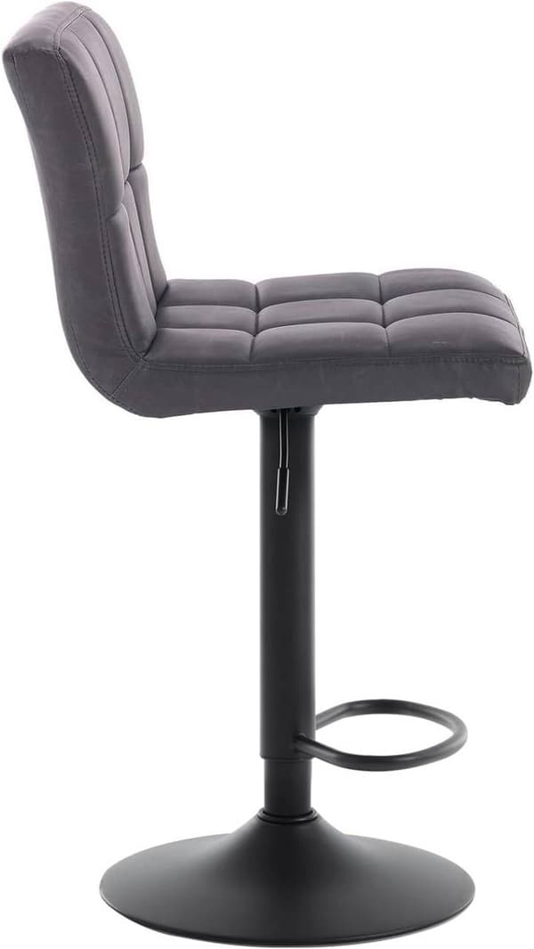 Rootz Barstol - Justerbar bordstol - Drejelig barstol - Ergonomisk komfort - Holdbar og langtidsholdbar - Sikker og stabil - Kunstlæder - 92cm-114cm x