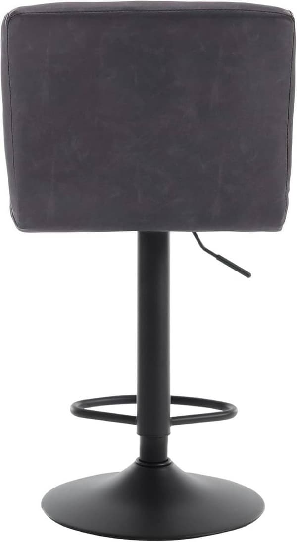 Rootz Barstol - Justerbar bordstol - Drejelig barstol - Ergonomisk komfort - Holdbar og langtidsholdbar - Sikker og stabil - Kunstlæder - 92cm-114cm x