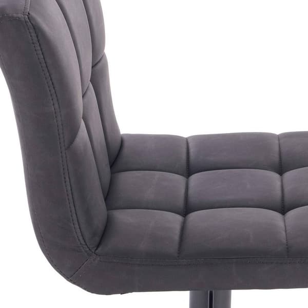 Rootz Barstol - Justerbar bordstol - Drejelig barstol - Ergonomisk komfort - Holdbar og langtidsholdbar - Sikker og stabil - Kunstlæder - 92cm-114cm x