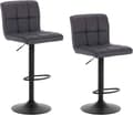 Miniatyrbillede 1 af 9: Rootz Barstol - Justerbar bordstol - Drejelig barstol - Ergonomisk komfort - Holdbar og langtidsholdbar - Sikker og stabil - Kunstlæder - 92cm-114cm x