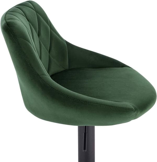 Rootz Velvet -baarijakkarat - Säädettävät kääntyvät tuolit - Ylellinen mukavuus - Ergonominen muotoilu - Tukeva metallirunko - 84cm-106cm x 35cm x 38c