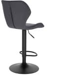 Miniatyrbillede 8 af 9: Rootz Velvet Swivel Barstol - Justerbar bordstol - Roterende sæde - Komfortabelt, sikkert, stilfuldt - 48cm x 38cm x 60-82cm