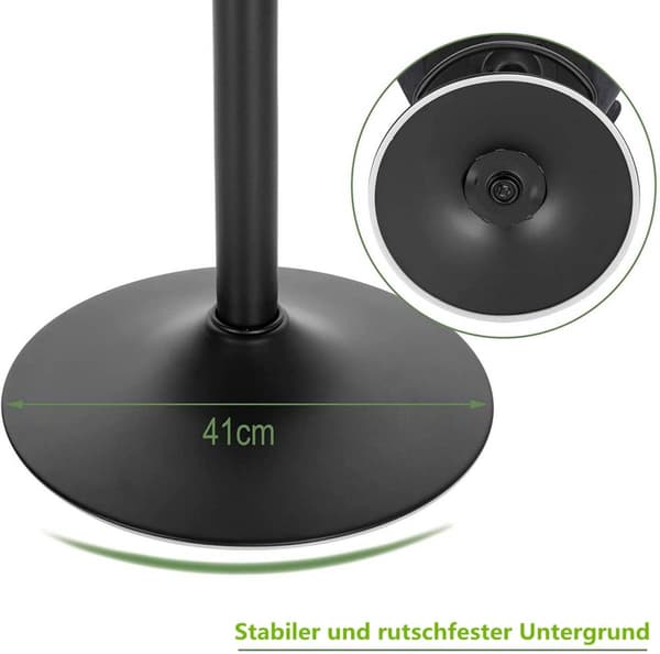 Rootz Velvet Swivel Barstol - Justerbar bordstol - Roterende sæde - Komfortabelt, sikkert, stilfuldt - 48cm x 38cm x 60-82cm