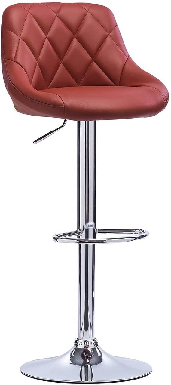 Rootz justerbar barstol i konstläder - bänkstol - vridbar sits - höjdjusterbar, 360° rotation, ergonomisk komfort - 84cm till 106cm x 38cm x 35cm