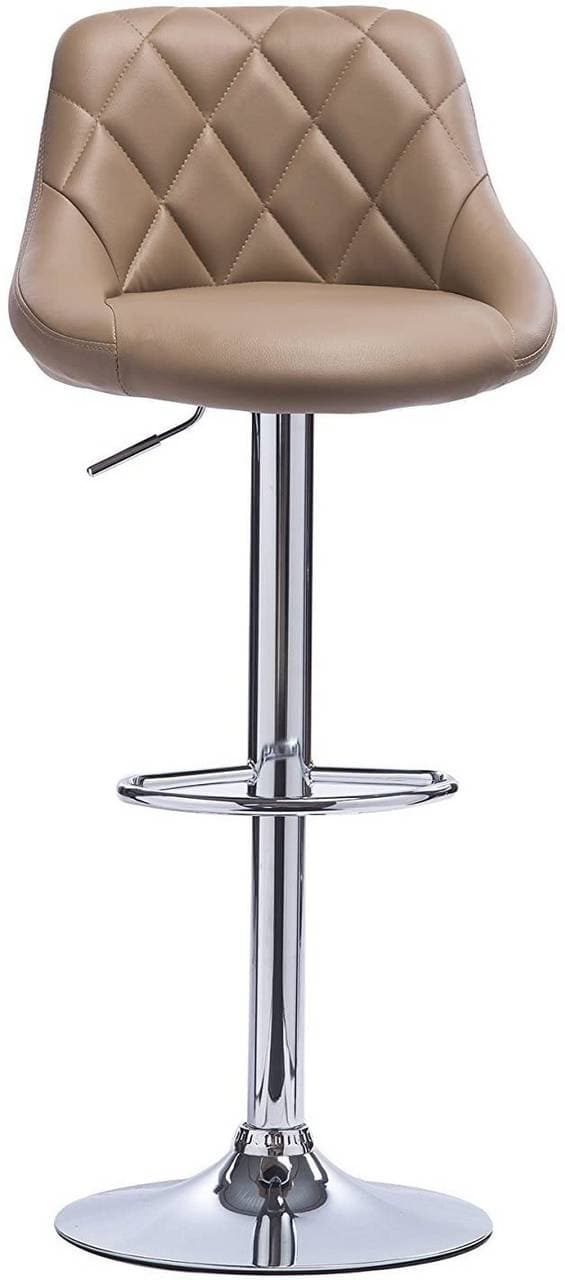 Rootz justerbar barstol i konstläder - Bänkpall - Vridbar barstol - Bekväm stoppning - Justerbar i höjdled - Lätt att rengöra - 84cm-106cm x 38cm x 35
