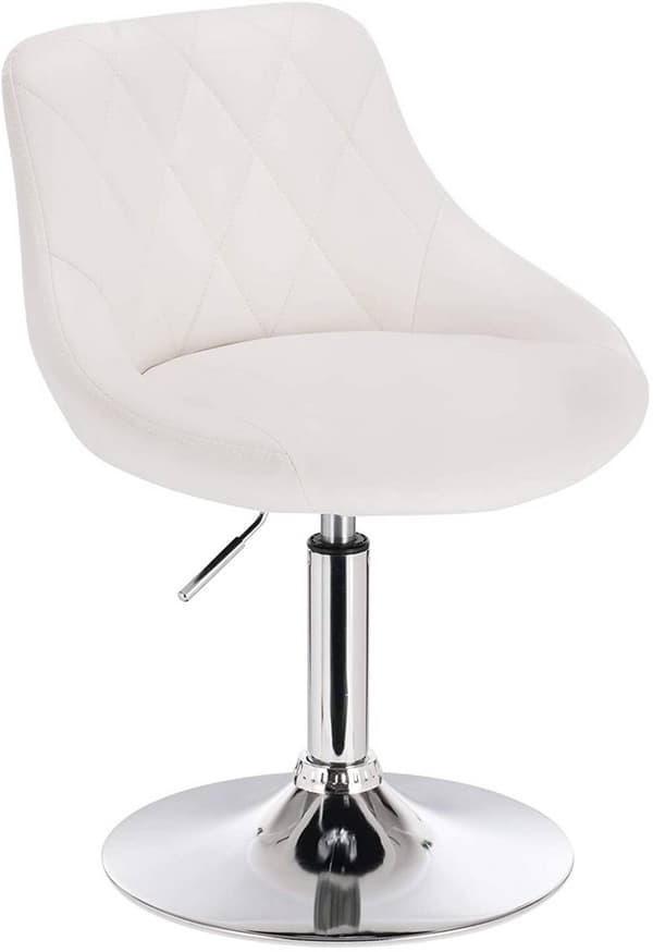 Rootz justerbara barstolar i konstläder - Svängbara barstolar - Bänkpallar - Slitstark stålram - Bekväm vadderad sits - Enkel höjdjustering - 47cm x 4