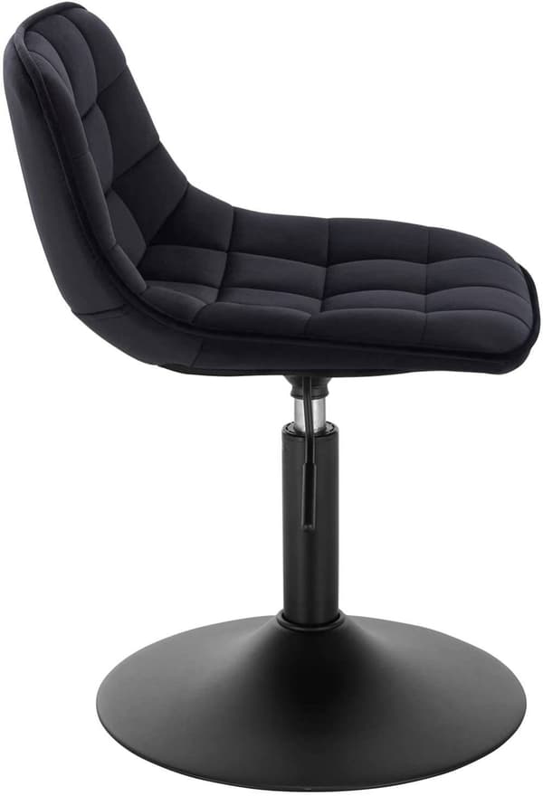 Rootz Velvet -baarijakkara - Työpöytäjakkara - Säädettävä kääntötuoli - Ergonominen muotoilu, kestävä rakenne, Lattian suojaus - 35 cm x 42,5 cm, Kork