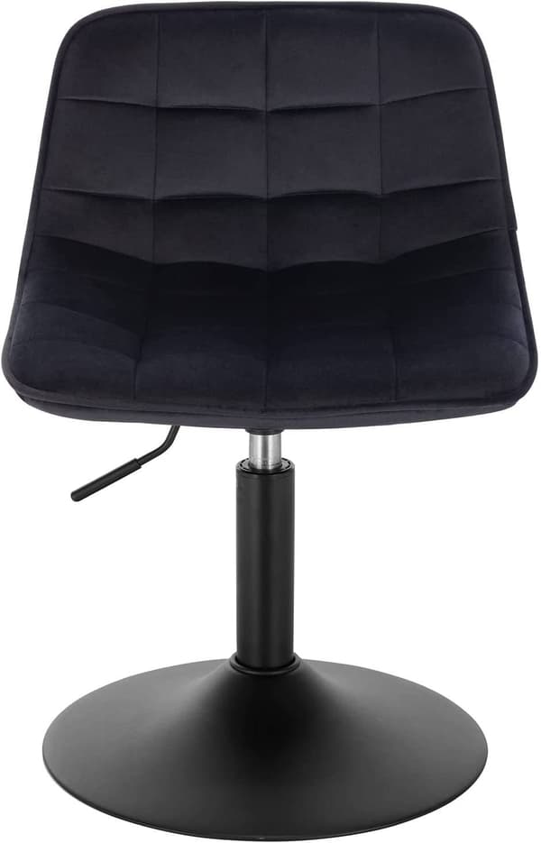 Rootz Velvet -baarijakkara - Työpöytäjakkara - Säädettävä kääntötuoli - Ergonominen muotoilu, kestävä rakenne, Lattian suojaus - 35 cm x 42,5 cm, Kork