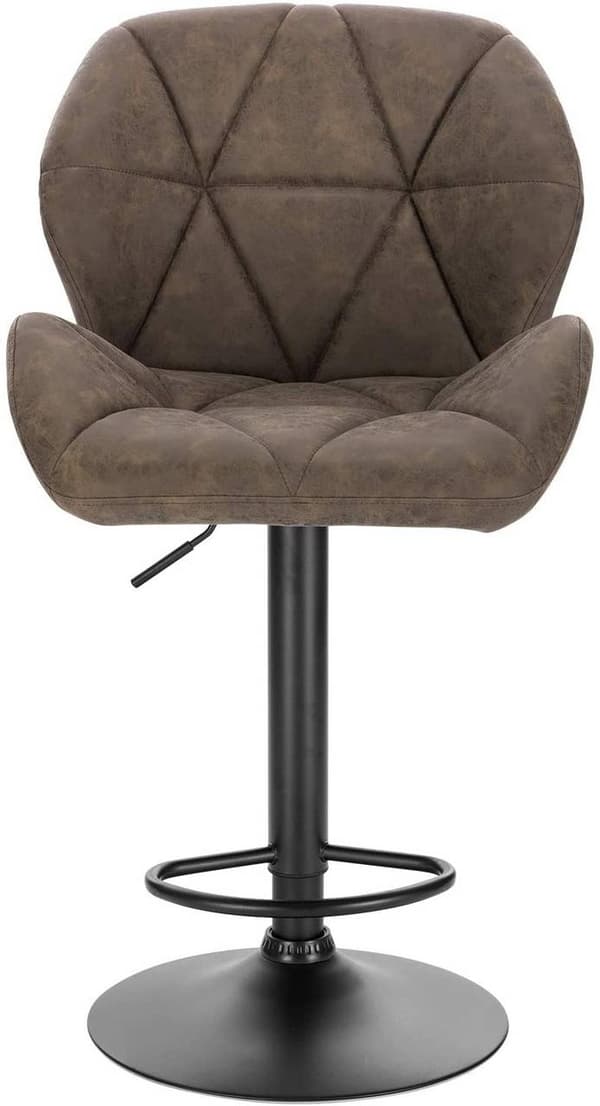 Rootz Barstolsset - Bänkstolar - Justerbara barstolar - Ergonomisk design - Slitstarkt konstläder - Stabil metallbas - 94cm-116cm x 50cm x 40cm