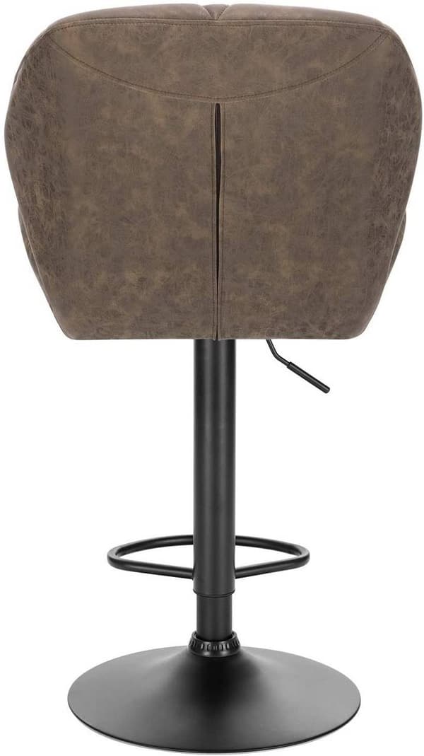 Rootz Barstolsset - Bänkstolar - Justerbara barstolar - Ergonomisk design - Slitstarkt konstläder - Stabil metallbas - 94cm-116cm x 50cm x 40cm
