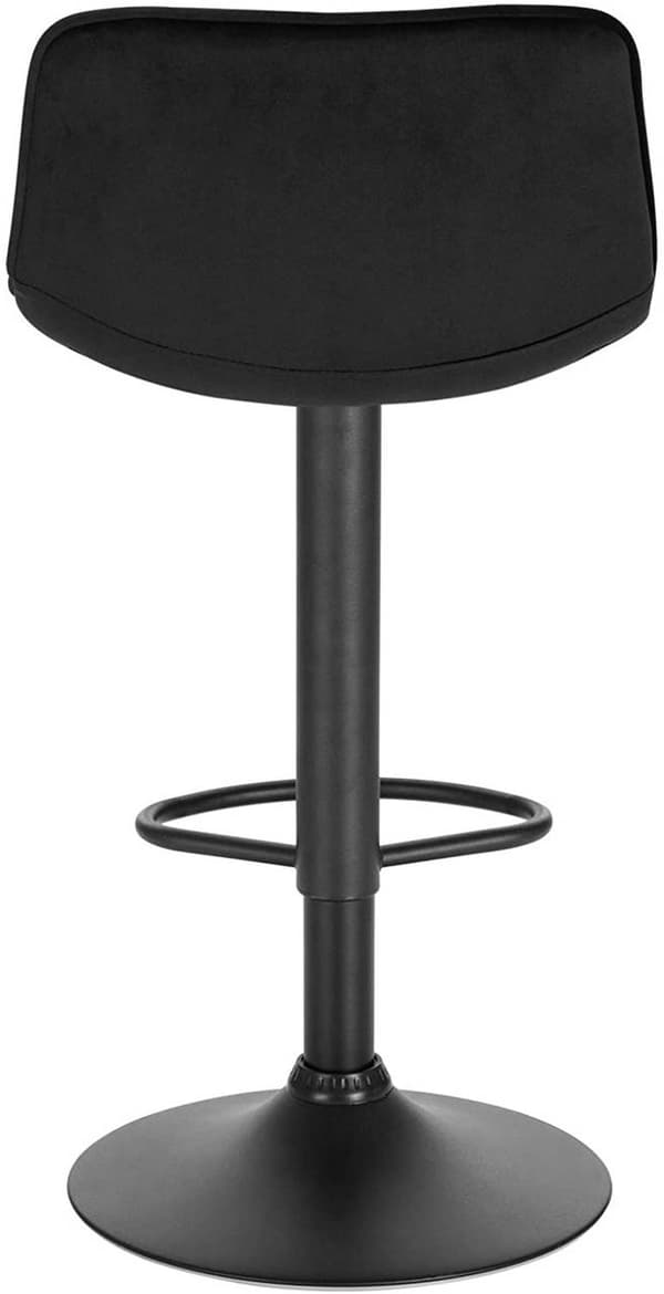 Rootz Velvet Barpall - Bänkstol - Justerbar svängbar pall - Bekväma sittplatser - Stabil design - Hållbar konstruktion - 42,5 cm x 35 cm, höjd 82,5 cm