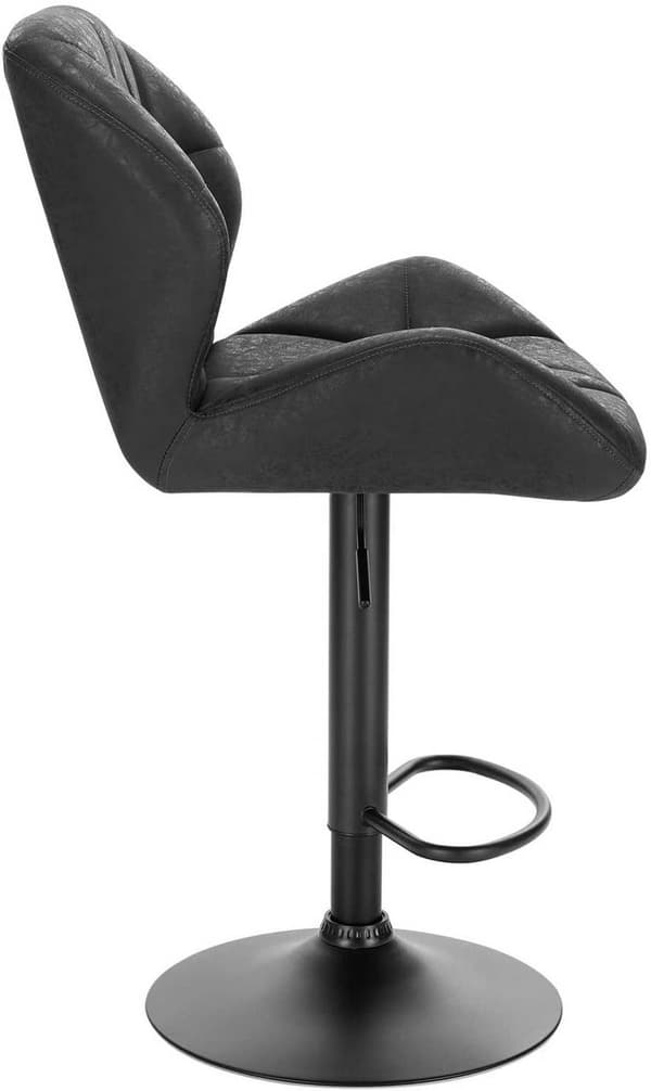Rootz Barpall - Bänkpall - Justerbara barstolar - Ergonomisk design - Slitstarkt konstläder - Stabil metallbas - 94cm-116cm x 60cm-82cm
