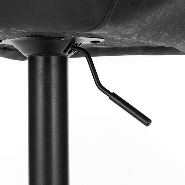 Rootz Barpall - Bänkpall - Justerbara barstolar - Ergonomisk design - Slitstarkt konstläder - Stabil metallbas - 94cm-116cm x 60cm-82cm