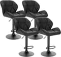 Miniatyrbild 1 av 10: Rootz Barpall - Bänkpall - Justerbara barstolar - Ergonomisk design - Slitstarkt konstläder - Stabil metallbas - 94cm-116cm x 60cm-82cm