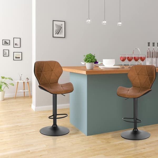 Rootz säädettävät baarijakkarat - Työpöytäjakkarat - Kääntötuolit - Erittäin mukava - Moderni muotoilu - Kestävä rakenne - 47 cm x 39 cm x 90-112 cm