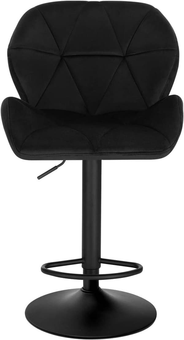 Rootz baarijakkara - Säädettävä työtuoli - Kääntyvä baarituoli - Mukava istuvuus - Kestävä sametti - Tyylikäs muotoilu - 94cm-116cm x 50cm x 40cm