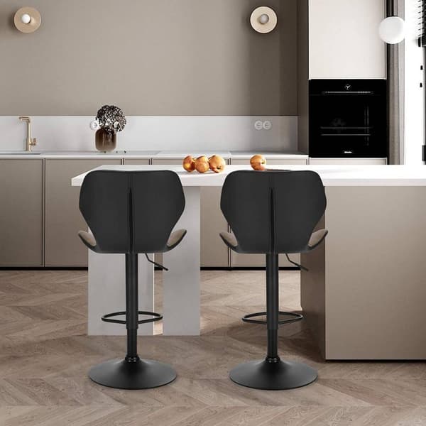 Rootz justerbare barstole - Bordskamler - Drejestole - Høj komfort - Moderne design - Holdbar bygning - 90-112 cm x 47 cm x 39 cm