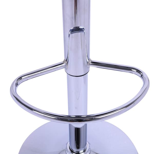 Rootz sæt med 2 designer barstole - Moderne barstole - Komfortable, justerbare, roterbare - Kunstlæder - Forkromet stål - 63cm-83cm x 39cm x 38,5cm