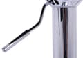 Miniatyrbillede 6 af 9: Rootz sæt med 2 designer barstole - Moderne barstole - Komfortable, justerbare, roterbare - Kunstlæder - Forkromet stål - 63cm-83cm x 39cm x 38,5cm