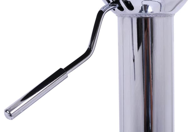 Rootz sæt med 2 designer barstole - Moderne barstole - Komfortable, justerbare, roterbare - Kunstlæder - Forkromet stål - 63cm-83cm x 39cm x 38,5cm