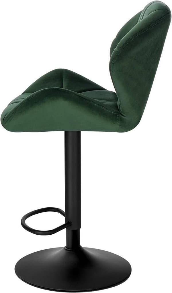 Rootz baarijakkara - Säädettävä työtuoli - Kääntyvä baarituoli - Ergonominen muotoilu, kestävä rakenne, helppo huoltaa - Velvet & Metal - 94cm-116cm x