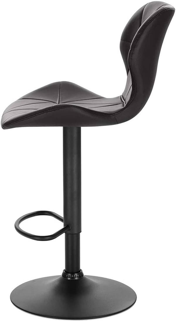 Rootz justerbara barstolar - Bänkstolar - Snurrstolar - Högkomfort konstläder - Modern design - Stark stabilitet - 90cm-112cm x 47cm x 39cm