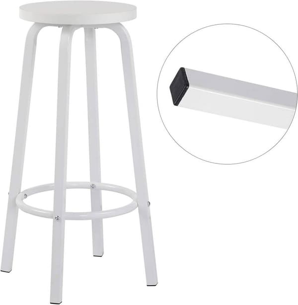 Rootz Moderni baarijakkara - Skandinaavistyylinen jakkara - Minimalistinen baarituoli - Tukeva ja kestävä - Ergonominen mukavuus - Tilaa säästävä muot