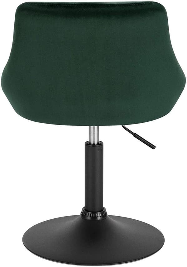 Rootz barstol - Justerbar bordstol - Drejelig barstol - Komfortabel, alsidig, holdbar - fløjl og metal - 66cm-82cm x 47cm x 37cm