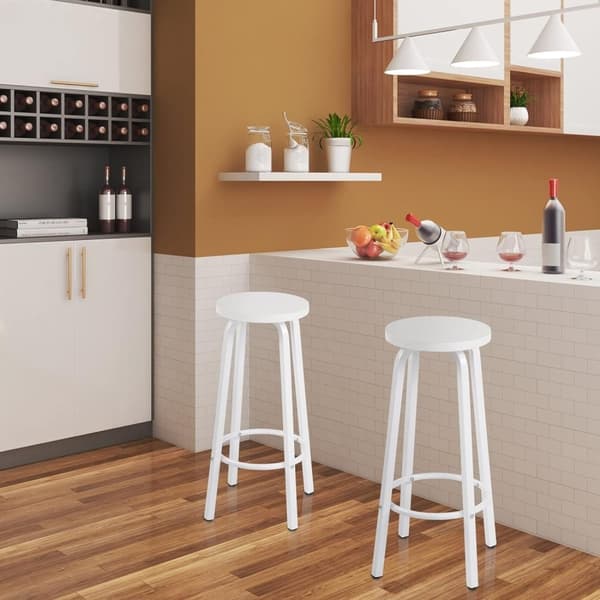 Rootz Modern Minimalistisk Barpall - Skandinavisk stil - Industriell design - Robust & hållbar - Ergonomisk komfort - Utrymmesbesparande - 30cm x 71cm