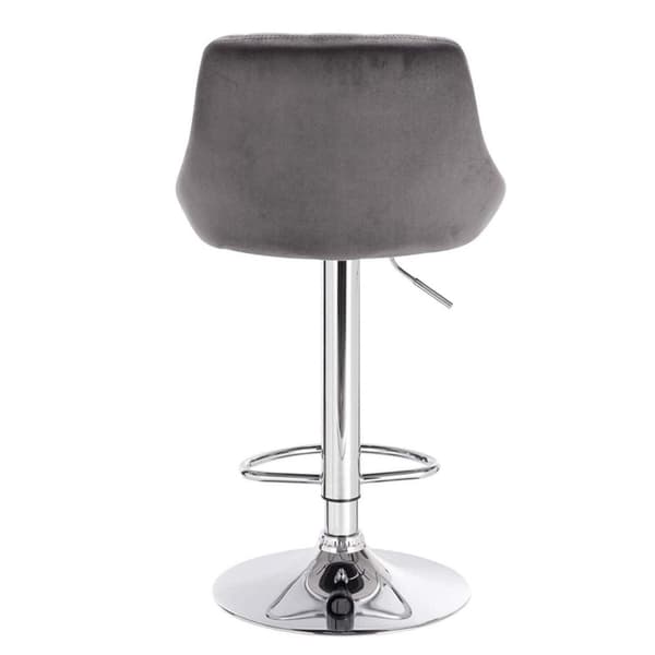 Rootz Ylelliset Velvet-baarijakkarat - Säädettävät tasotuolit - Kääntyvät baarituolit - Mukavat istuimet - Korkeussäädettävä - Kestävä runko - 84cm-10